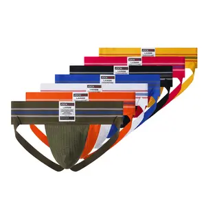 Fitok JOCKMAIL Men's Thong Wide Belt Breathable Elastic Large Bag Hip Lifting And Double Tits Socks Cotton Micro Modal Bikini Briefs Multipack Boys' High-Quality Tank Undershirts triangle Premium Performance Trunks Pack Rainbow Hearts LGBT Pride Top