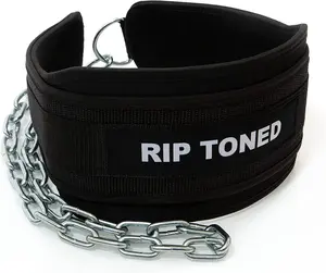 Rip Toned Dip Belt for Weight lifting, Pull Ups, Dips, Chin Ups - 36" Heavy Duty Steel Chain - Weight Belt with Chain for Weight Lifting, Powerlifting, and Strength Training