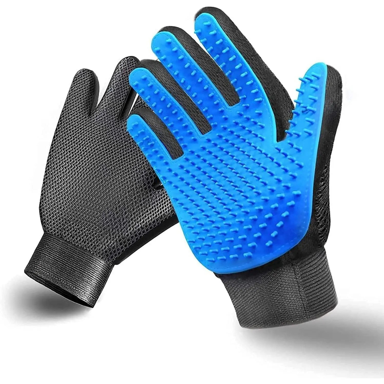 Popular Deshedding Grooming Gloves 1 Pair Soft Comfortable Massage Mitt Efficient Hair Remover for Dogs Cats Horses Long Short Fur Outdoor and Indoor Pet Care Tools