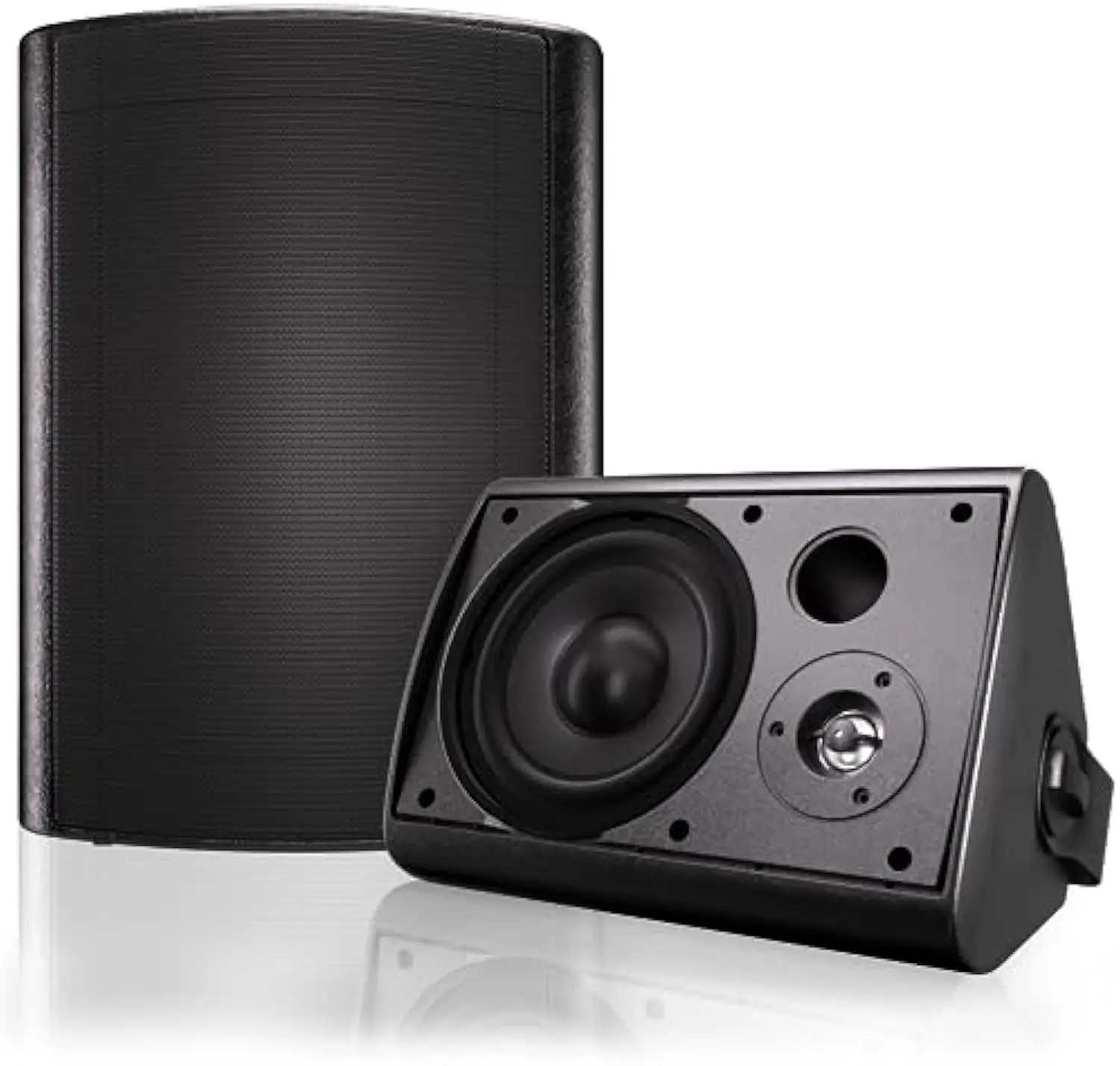 Herdio 6.5" Wireless Bluetooth Speaker System - 400W (1 Pair Pack/2 Units) or 800W (2 Pair Packs/4 Units) with Wireless Link, Audio Braces, Vertical/Horizontal Placement, Indoor Living Room Immersive Movie Sound