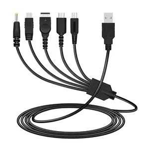 5 in 1 USB Charging Cable Data Transfer Cable for Nintendo DS Lite/NDS/New 3DS XL/New 3DS/3DS XL/3DS/2DS/DSi XL/Wii U/GBA SP/PSP 1000/2000/3000