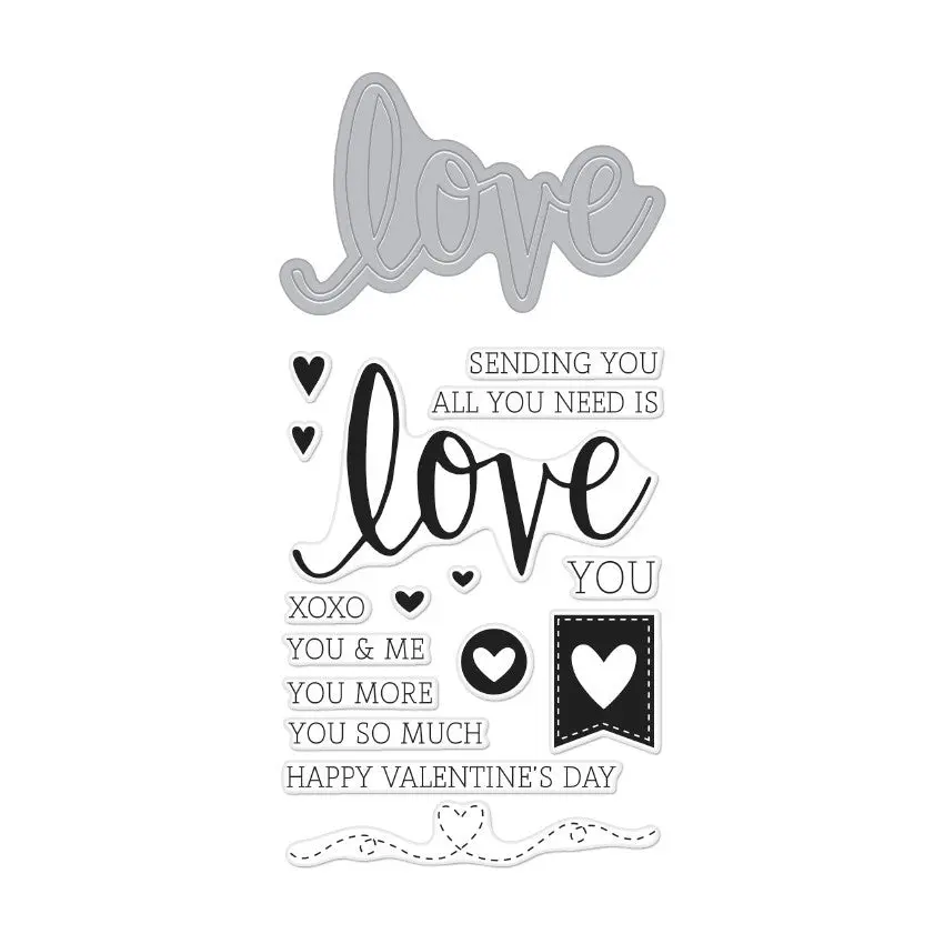 Love Stamp & Cut Set