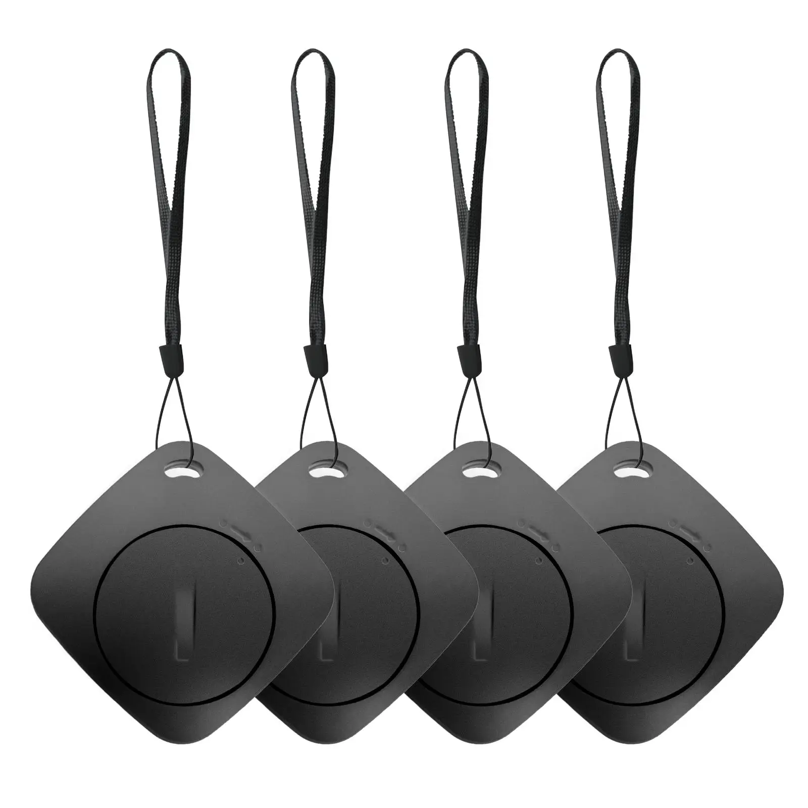 Alyato Waterproof Smart Gps Tracker(ios Only), 4counts Portable Anti-lost Tracker with Battery &lanyard, Ltem Locator for Bag & Wallet, Compatible wit