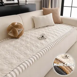 1 Pc Quilted Dog Paw Print Sofa Cover Pad, Couch Covers, Non-Slip Washable Couch Protector, Pet-Friendly Furniture Protector Mat, Soft Scratch-Resistant Sofa Towel/Sofa Sheet Slipcover, Multi-Color fits Armchair/Loveseat/2-3-4 Seater & Sectional
