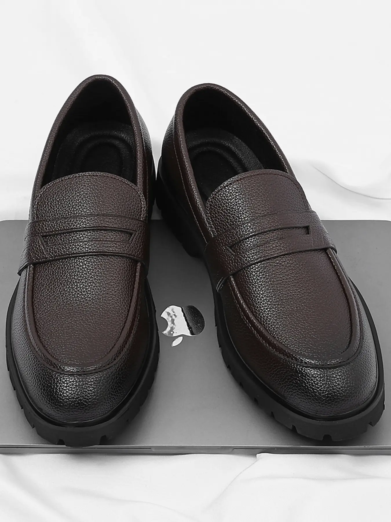 Men's Formal Business Office Pointed Toe Shoes, Fashion Casual Loafers, Simple Men's Shoes, Stylish and Comfortable Footwear, Work Shoes, Rubber