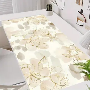 Floral Pattern Mouse Pad, Rectangle Gaming Mouse Pad, Office Desk Keyboard Mat for Home Office Desk, Office Desk Accessories