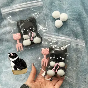 Taba Squishy Cat Fidget Squeeze Toys Cute Kawaii Sticky Stress Anxiety Relief Soft Sensory Toys for Adults Kids ﻿ ﻿