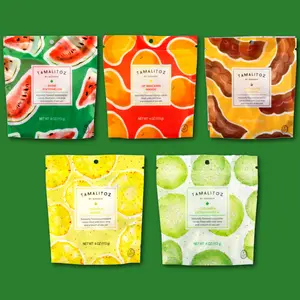 Tamalitoz the essential Fiesta Pack, Divine Watermelon, Lip Smacking Mango, Pineapple Galore, Cucumber Extravaganza, and Tantalizing Tamarind. Sweet, Fruity, Tagy, Spicy, YUM