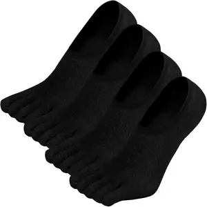 4 Pairs Mens Toe Socks Set,No Show Athletic Running Five Finger Socks,Invisible Low Cut Loafer Socks for Home Outdoor Sports,Halloween Christmas Party Gifts,Hand Tools Kits