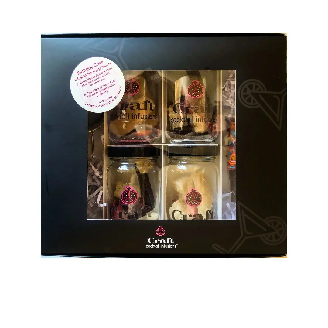 Birthday Cake Cocktail/ Mocktail Box- Ideal for Celebrating Birthdays!