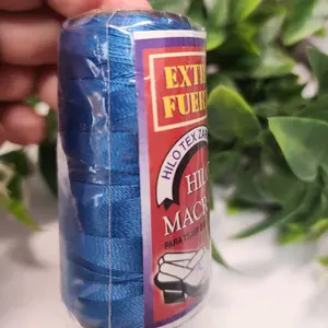 Blue  Hilo Tex Zapatero #3 Extra Fuerte Hilo Macrame for Crafting and Beads Projects Durable Strong Thread