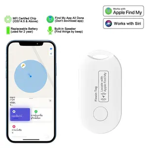 The locator, tracking tag compatible with Apple Find My (iOS only), smart tracker and item locator, suitable for keys, luggage, backpacks, wallets, and more. Phone Remote Gps 1-Pack gps tracker