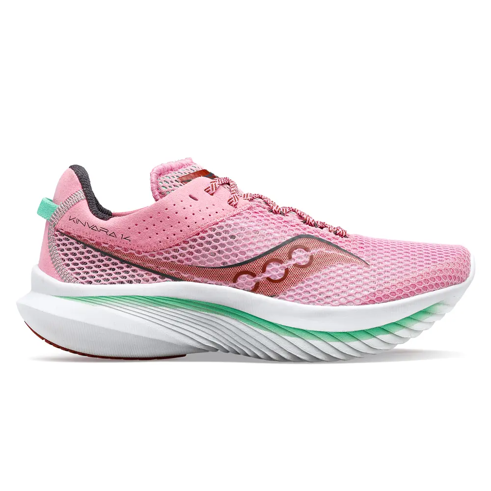 Saucony Womens Kinvara 14 Running Sneakers Shoes - Pink Saucony Womens Kinvara 14 Running Sneakers Shoes - Pink
