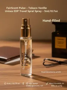 FairScent Pulse - Tobaco Vanille Unisex EDP Travel Spray - 5ml/0.17oz, Single Item