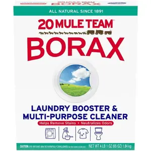 Borax Laundry Booster and Fabric Stain Remover and Multi-Purpose Household Cleaner, 65 oz