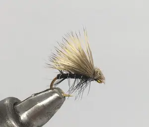 One Dozen (12) Elk Hair Caddis Black Dry Fly- Strike Fly Company