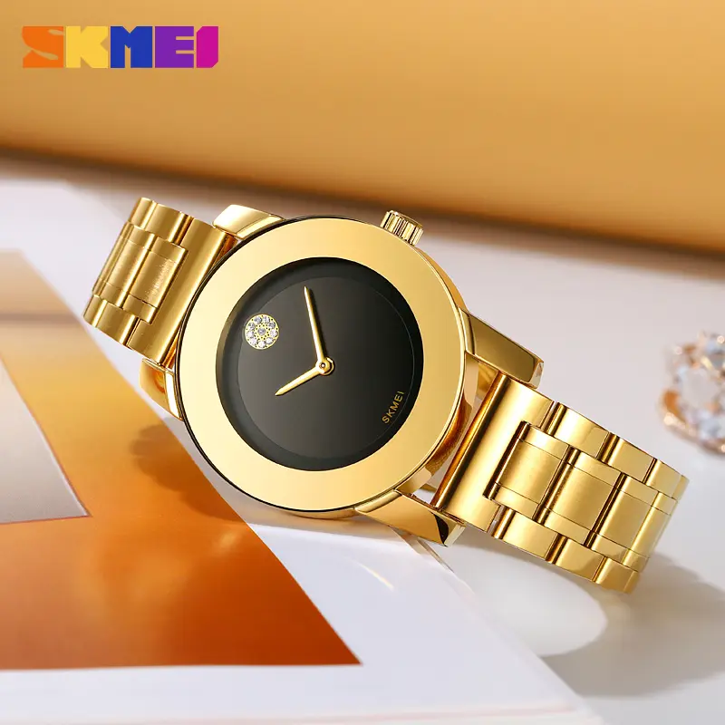 Valentine's Day Women's Elegant Fashion Round Dial Quartz Watch with Solid StainlessSteel Strap Water Resistant for Party Daily Decor Trendy All-match Birthday Gift