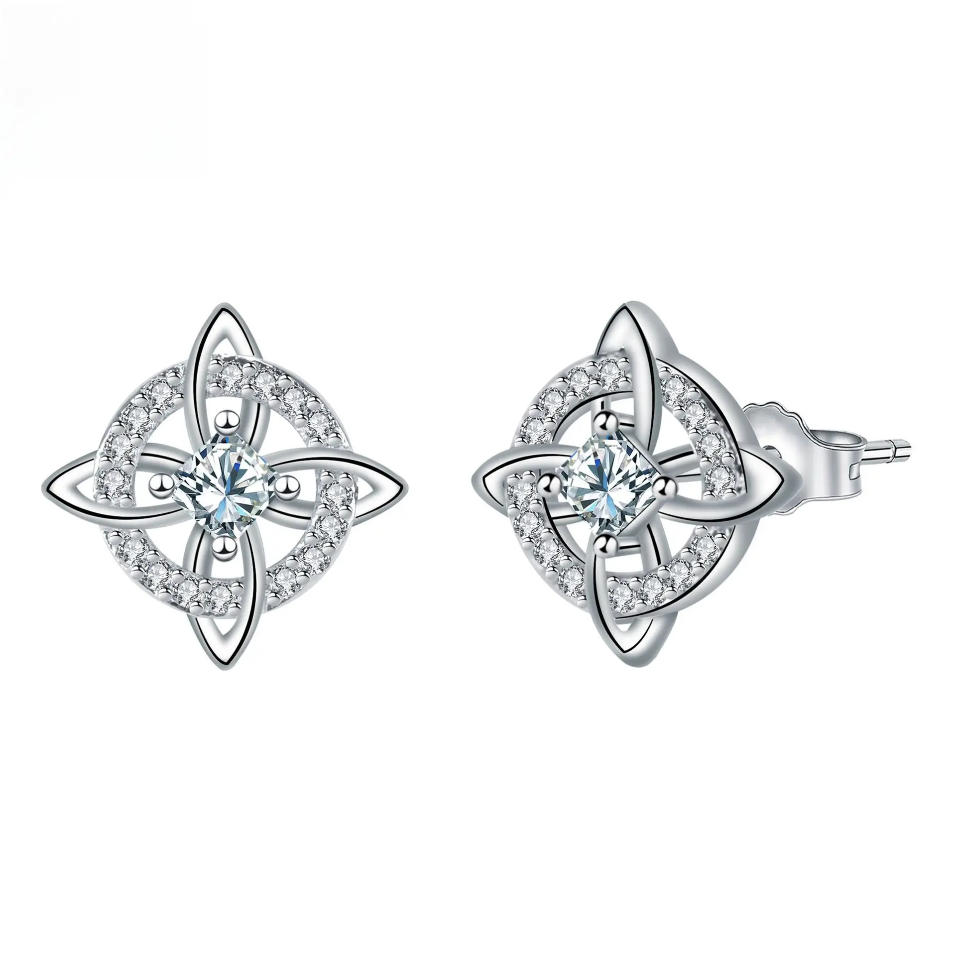 Gemstone Cubic Zirconia Fashion Jewelry Accessories Gift for Women and men  Witches Knot Earring Hecate Goddess of Witches with Celtic Knot Design Earring Goddess Jewlery Tetragrammaton Collar De Amuleto De Proteción Pendientes Copper with Aritificial