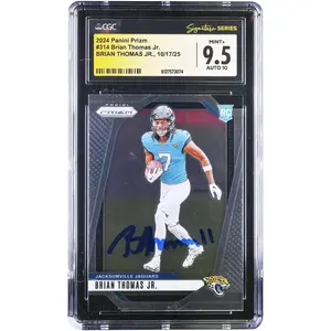 Brian Thomas Jr. Jacksonville Jaguars Autographed 2024 Panini Prizm #314 CGC Authenticated 9.5/10 Rookie Card - Fanatics Authentic Certified
