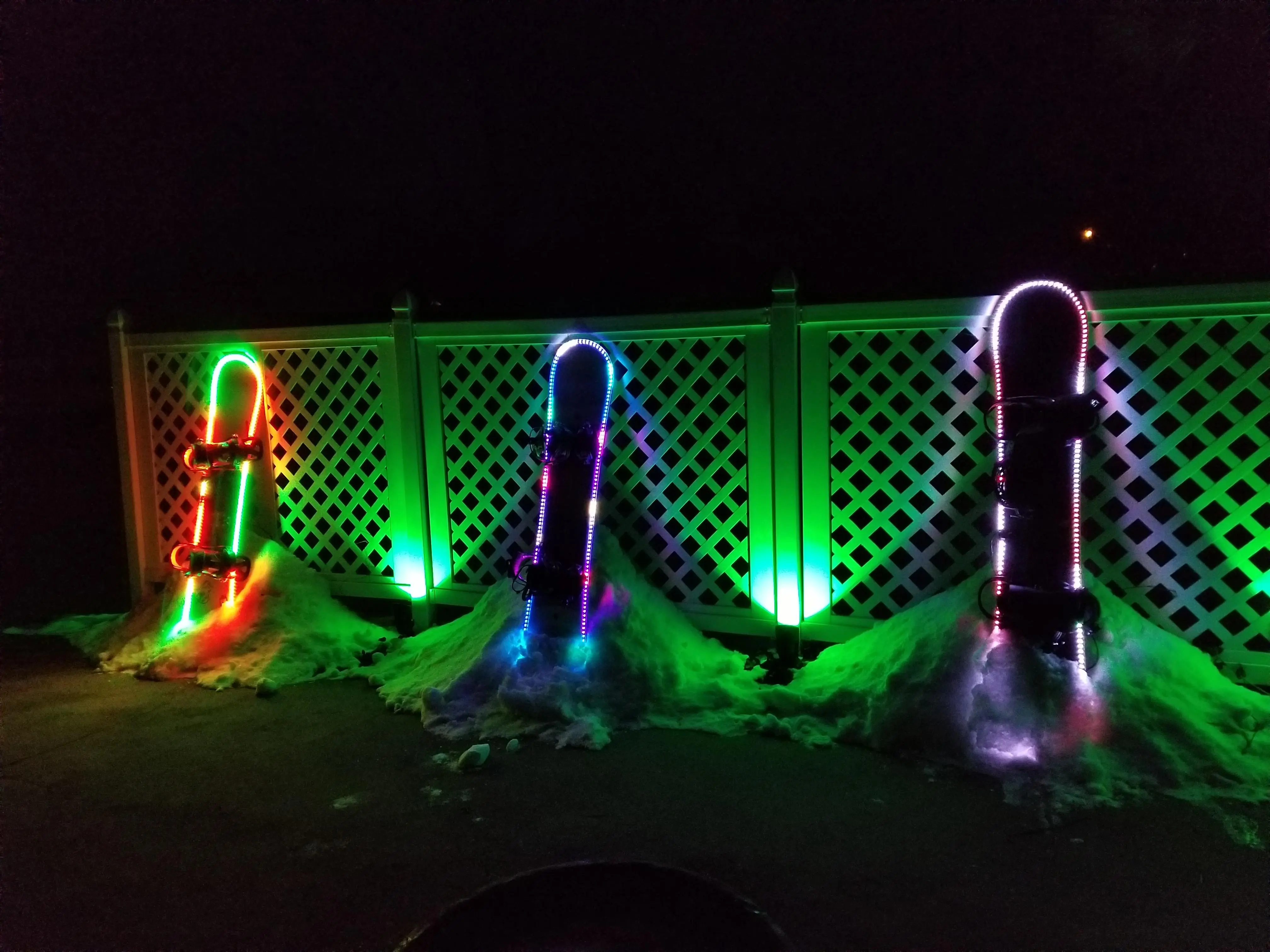 Shred Lights - Snowboard LED Lights Water-Resistant, Battery Powered and Easy To Install