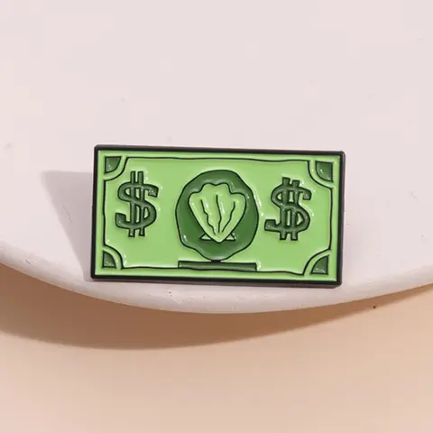 Creative Dollar Design Brooch, Vintage Brooch, Fashion Alloy Badge for Daily Outfits, Durable Metal Pin and Jewelry Accessory, Brooch Pins, Ideal as a Birthday Gift