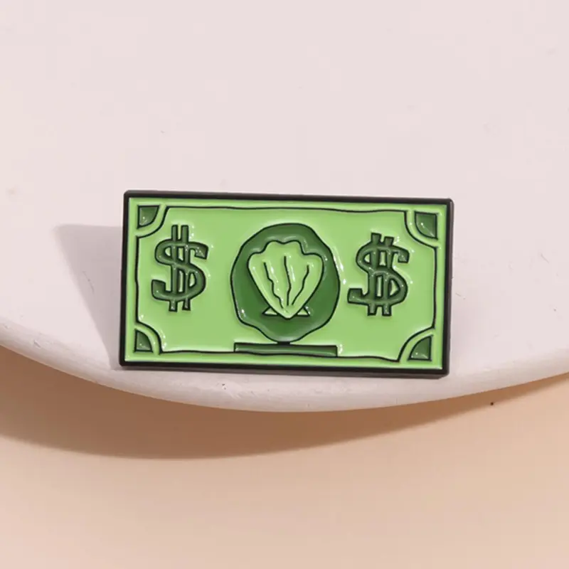 Creative Dollar Design Brooch, Vintage Brooch, Fashion Alloy Badge for Daily Outfits, Durable Metal Pin and Jewelry Accessory, Brooch Pins, Ideal as a Birthday Gift