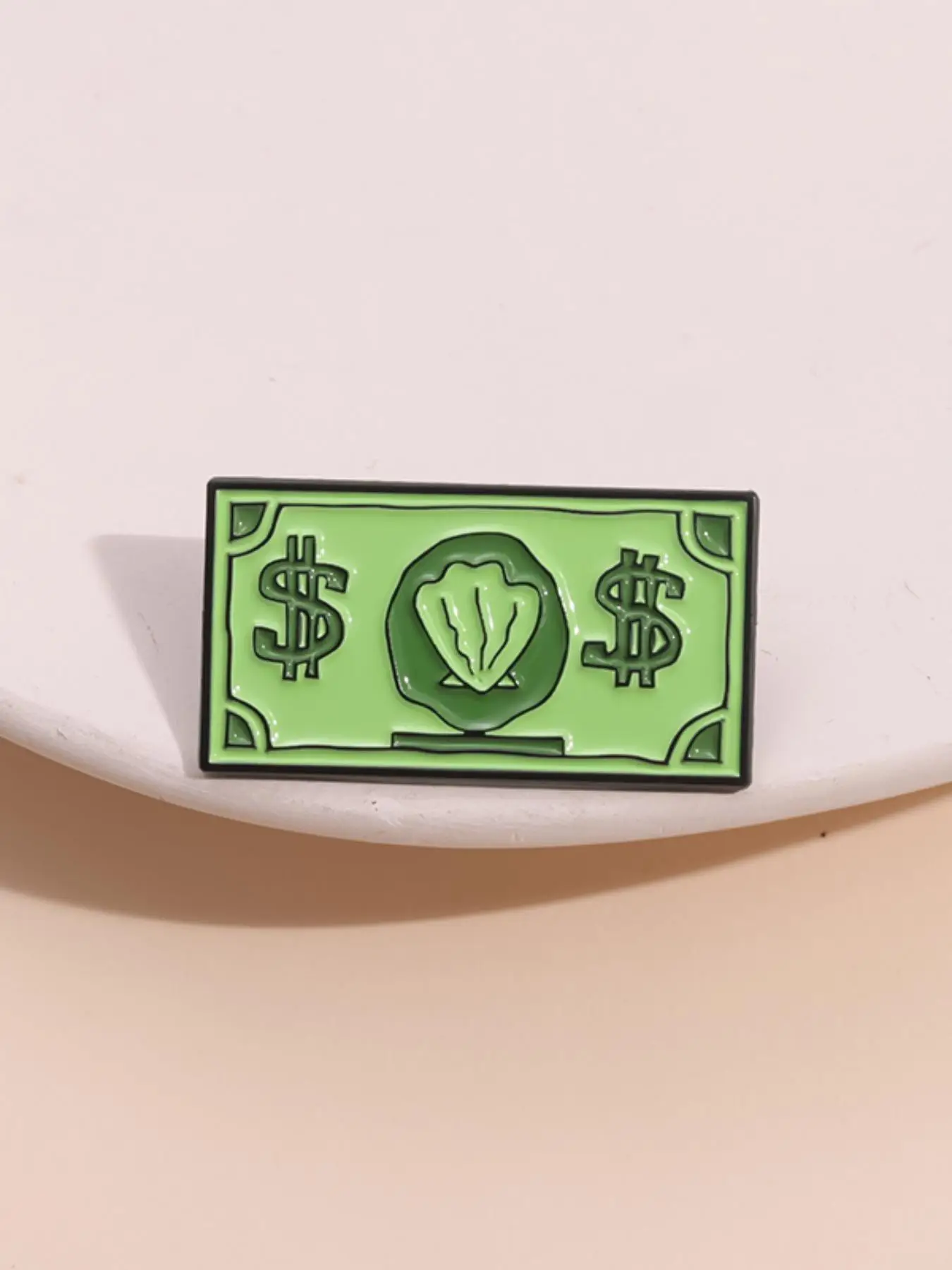 Creative Dollar Money Design Brooch, Fashion Alloy Badge for Daily Clothing Decor, Trendy All-match & Exquisite Brooch for Birthday Gift, Pin, Charms,