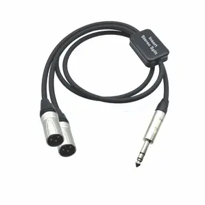 AMERICAN RECORDER PRO Series TRS to XLR Male Insert & Stereo Split Cable