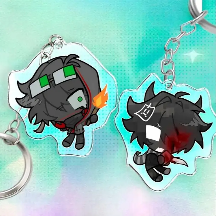 ThatMob and Twixxel Acrylic Keychains - Minecraft ARG Keyrings - Cute, Durable, And Perfect For Bags, Keys, Or Gifts. Great For Daily Use Or As Thoughtful Little Gifts For Your Friends And Yourself.