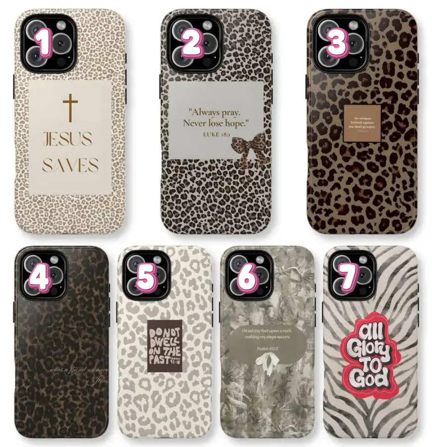 Jesus Saves Leopard Luxe Case- Faith Statement Neutral Glam, Love God ...