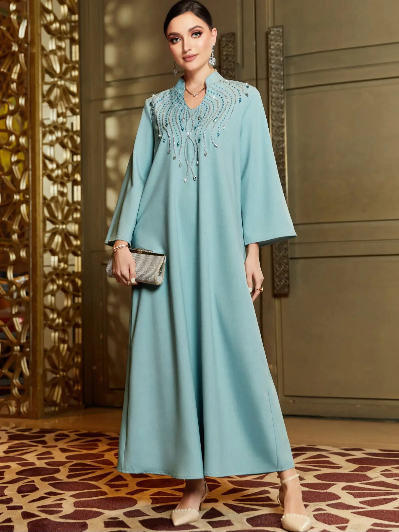 New Arab Long Dress, Arabian Dress for Travel & Vacation, Stylish Arabic Clothing, Classy Modest Dresses, Long Sleeve Dresses, Perfect for Holiday, Comfortable and Elegant Design - TikTok Shop New Arab Long Dress, Arabian Dress for Travel & Vacation, Stylish Arabic Clothing, Classy Modest Dresses, Long Sleeve Dresses, Perfect for Holiday, Comfortable and Elegant Design - TikTok Shop