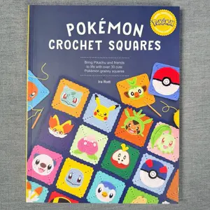 Pokémon Crochet Squares: Bring Pikachu and Friends to Life with Over 30 Cute Pokémon Granny Squares