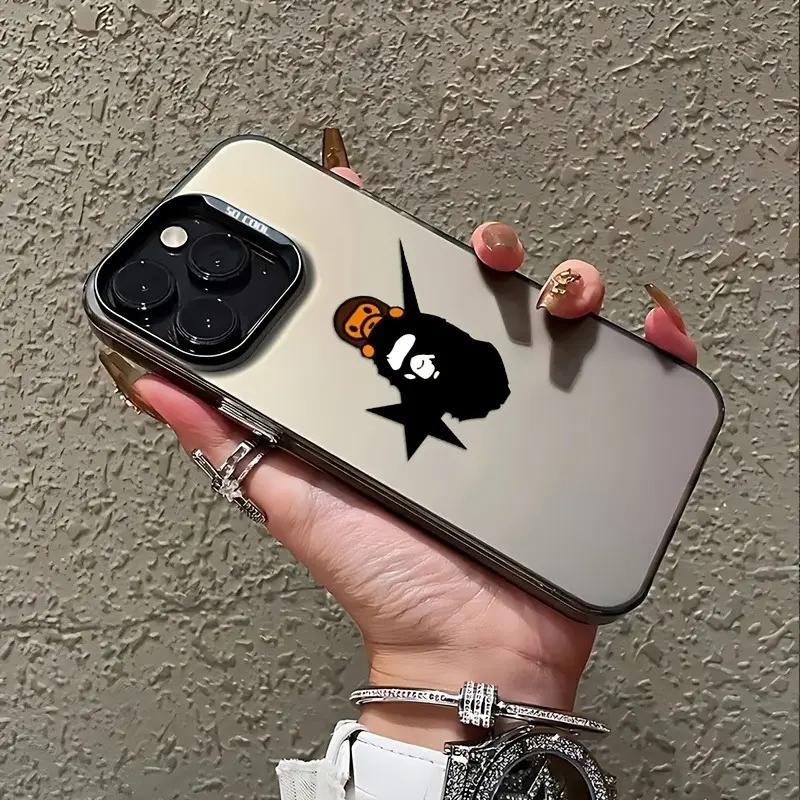 Streetwear Ape Graphic Phone Case – Minimal Urban Monkey Icon Cover for iPhone 17 16 15 14 13 12 11 & Samsung Galaxy S25 S24 S23 – Cool Aesthetic Case