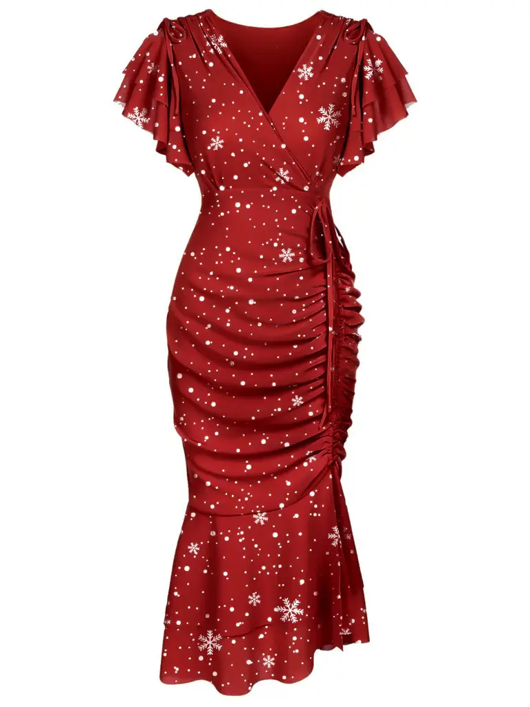 strapless open back dress Snowflake Dress | Occasion Dress in Sizes XXS–6X main image 0