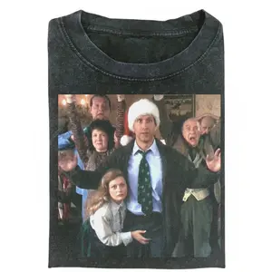 Vintage Christmas Vacation Shirt, Funny Holiday Family Movie Tee, Classic 80s Xmas Scene Graphic, Retro Humor Film Merch, Griswold Family Inspired Top, Gift for Men, Gift for Women, Crew Neck T-shirt, Trending T-shirt