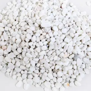 Mini White Synthetic River Pebbles, Vase Fillers, 8 lbs