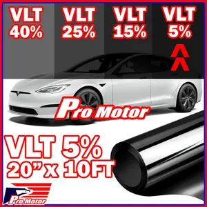 Limo VLT 5% 20" x 120" 10FT Office Car Home Glass Uncut Window Tint Roll Film