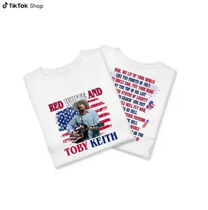 Tobyy Keiithh Courtesy of the Red T-Shirt, Red White and Blue Shirt, 4th Of July Tee, Tobyy Keithh T-Shirt, Full Color Casual Streetwear for Men & Women