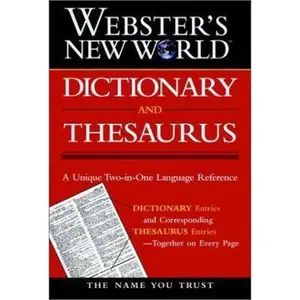 USED-Webster's New World Dictionary and Thesaurus by Merriam-Webster (Hardcover)