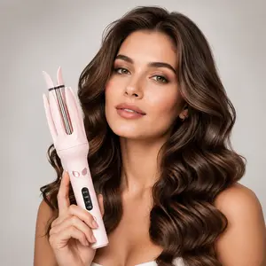 Women's 28mm Automatic Rotating Curling Iron - 4 Adjustable Temperature Levels, Anti-Tangle Negative Ion Curly Hair Styling Tool, Auto Shut-Off, Easy Operation, Festive Gift for Valentine's Day, Anniversary, Birthday