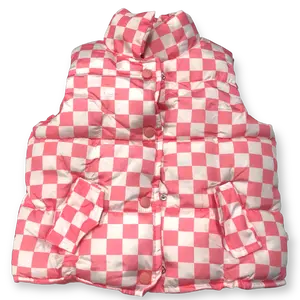 Pink Checker Vest