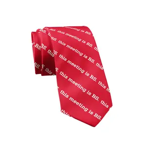 This Meeting Is BS Necktie Funny Neckties for Men Employee Tie Mens Novelty Ties Funny Ties