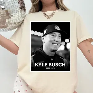 Kyle Busch Tribute Shirt, NASCAR Legend Memorial Tee, RIP Rowdy Sweatshirt, Vintage NASCAR Tribute Top Hoodie