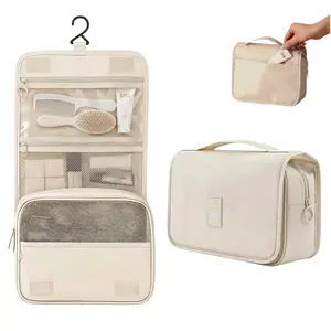 Toiletry Bag for Women, Waterproof Hanging Cosmetic Bag Portable Travel Makeup Pouch Multifunction Handle Bathroom Bag for Mothers Day Gifts