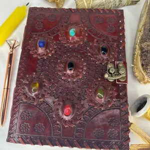 7 Crystal Leather Journal