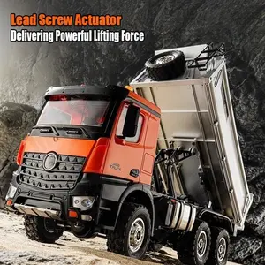 1598 1:14 RC Truck 14CH Intelligent RC Dump Truck | Metal Differential + Screw Lift System | Dual-Mode Hydraulic Arm | Shock-Resistant and Competitive Model | Perfect Birthday or Christmas Gift