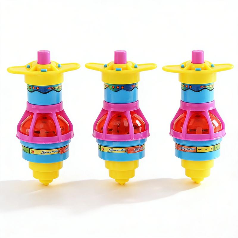2026 Viral Light-Up Spinning Top Toy with Colorful LED Gyro & Launcher Perfect Kids Prize Gift Trendy Interactive Play Experience