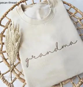 Embroidered Grandma, Nana, Gigi, Nana Sweatshirt, Mama Sweatshirt Embroidered, Grandma Crewneck, Mother's Day Gift, Christmas Gift for Mimi, Women