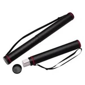 Chartpak  Telescoping Document Tube- w-Strap- Adjustable 43in.- 3in. Dia- BK
