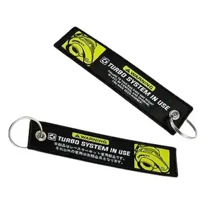 JDM Jet Tag Embroidered Keychain - Turbo System in use